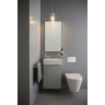 Тумба LAUFEN KARTELL для раковины 8.1533.4 (445х615х275 мм), с компактным сифоном, цвет глянцевый белый 4.0751.2.033.631.1